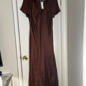 J. Crew Chocolate Brown Maxi Dress